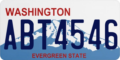 WA license plate ABT4546