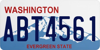 WA license plate ABT4561