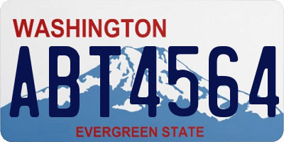 WA license plate ABT4564