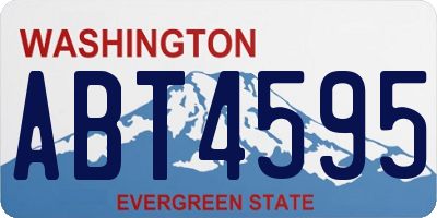 WA license plate ABT4595
