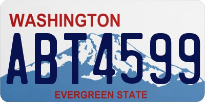 WA license plate ABT4599