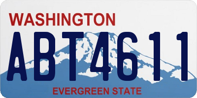WA license plate ABT4611