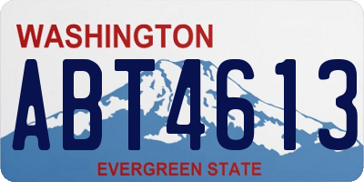 WA license plate ABT4613