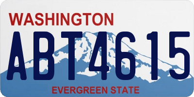 WA license plate ABT4615