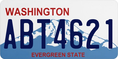 WA license plate ABT4621