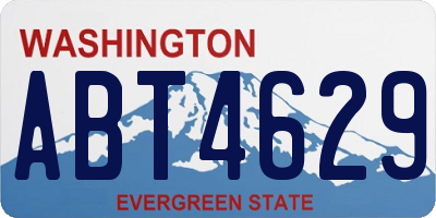 WA license plate ABT4629