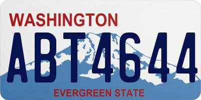 WA license plate ABT4644