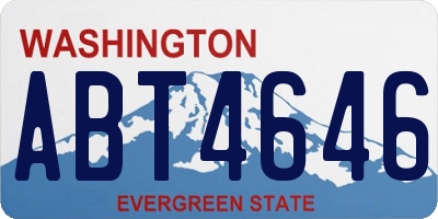 WA license plate ABT4646