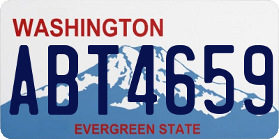 WA license plate ABT4659