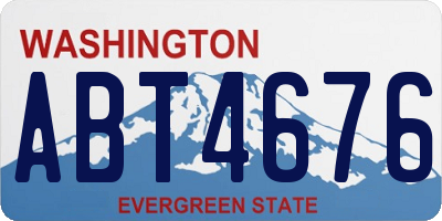 WA license plate ABT4676