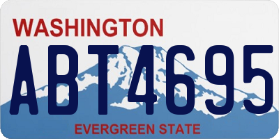 WA license plate ABT4695