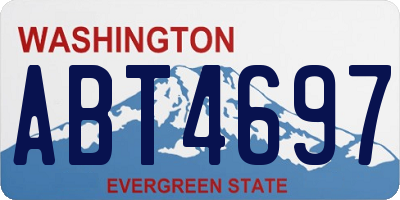 WA license plate ABT4697