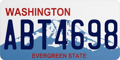 WA license plate ABT4698