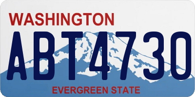 WA license plate ABT4730