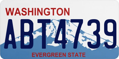WA license plate ABT4739