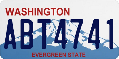 WA license plate ABT4741