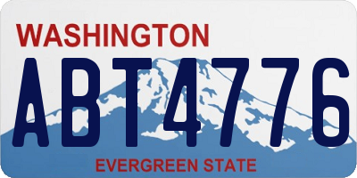 WA license plate ABT4776