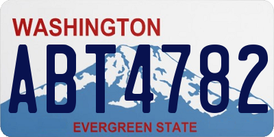 WA license plate ABT4782