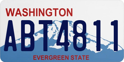 WA license plate ABT4811