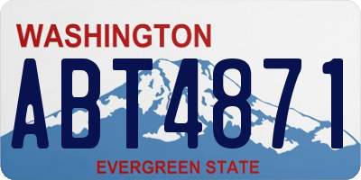 WA license plate ABT4871