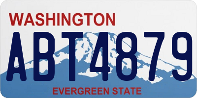 WA license plate ABT4879