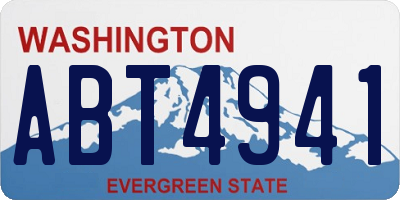 WA license plate ABT4941