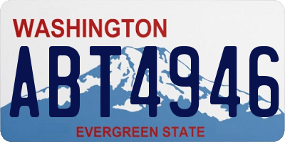 WA license plate ABT4946