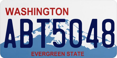 WA license plate ABT5048