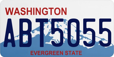 WA license plate ABT5055