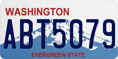 WA license plate ABT5079
