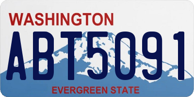 WA license plate ABT5091