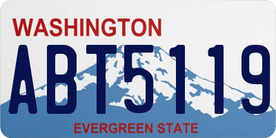 WA license plate ABT5119