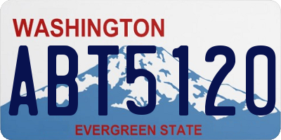 WA license plate ABT5120