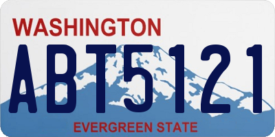 WA license plate ABT5121
