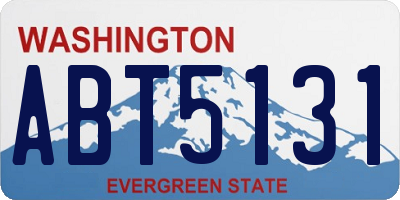 WA license plate ABT5131