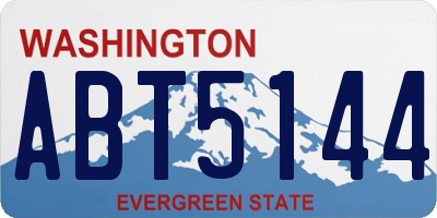 WA license plate ABT5144