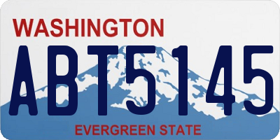 WA license plate ABT5145