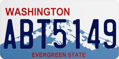 WA license plate ABT5149