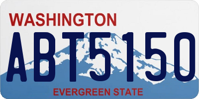 WA license plate ABT5150