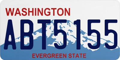 WA license plate ABT5155