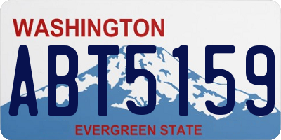 WA license plate ABT5159