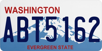 WA license plate ABT5162
