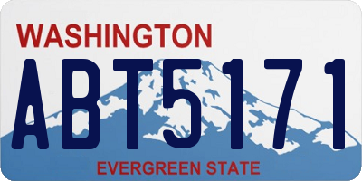 WA license plate ABT5171