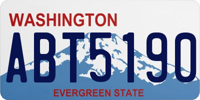 WA license plate ABT5190
