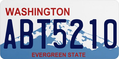 WA license plate ABT5210