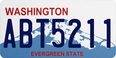 WA license plate ABT5211