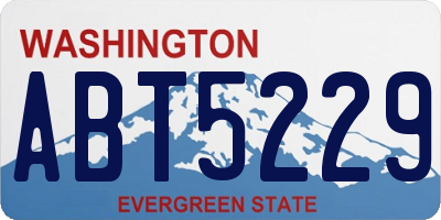 WA license plate ABT5229