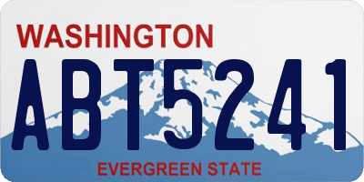 WA license plate ABT5241