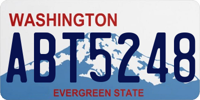 WA license plate ABT5248