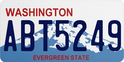 WA license plate ABT5249